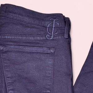 Juicy Jean Couture Plum Purple Jeans Swarovski Crystal Skinny Size 29